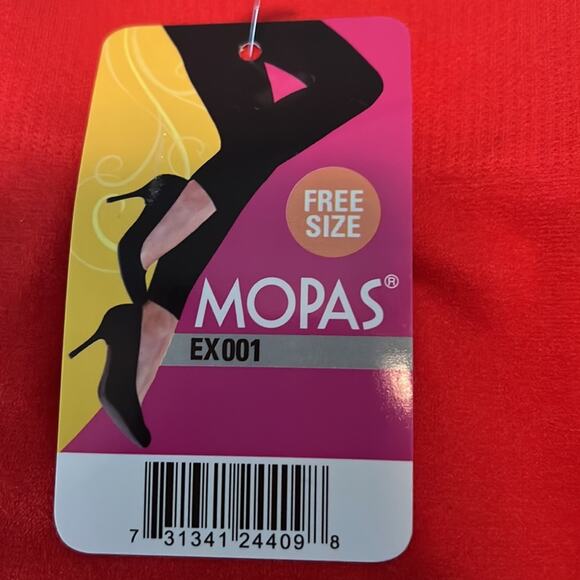 Mopas Dark Orange tangerine Leggings NWT one size fits all - Picture 3 of 4